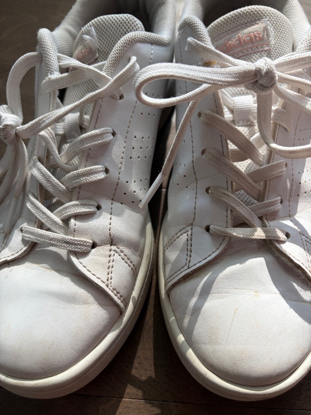 Adidas white sneakers